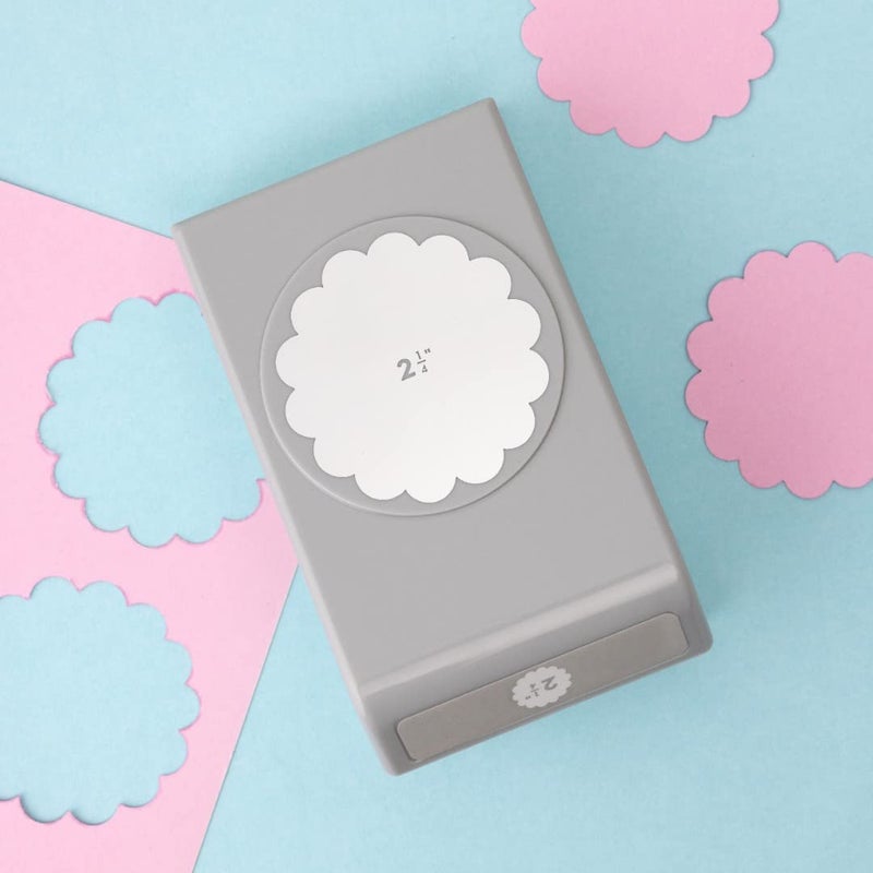 EK tools 2.25-Inch Scallop Circle Punch, Large, New Package, White - Image 4